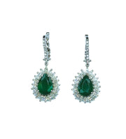 Диамантени обеци Emerald Splendor