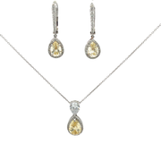 Комплект с Топази и диаманти