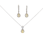 Комплект с Топази и диаманти