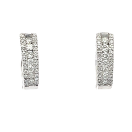 Обеци с диаманти