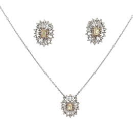 Колие и Обеци с диаманти