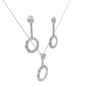 Колие и Обеци с диаманти