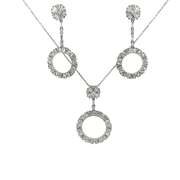 Колие и Обеци с диаманти