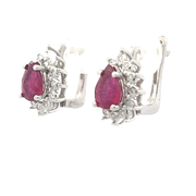 Обеци със скъпоценни камъни