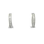 Обеци с диаманти