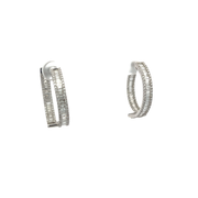 Обеци с диаманти