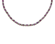 Диамантено колие  с розови сапфири