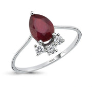 Диамантен пръстен Капка от Рубин