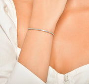 Тенис гривна с диаманти