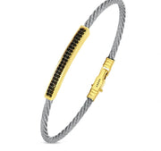 Мъжка златна гривна с оникс