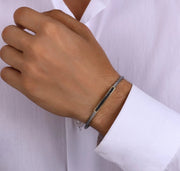 Мъжка златна гривна с оникс