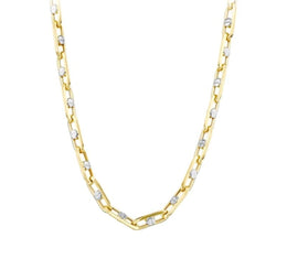 Мъжко колие с бяло злато