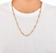 Мъжко колие с бяло злато