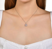 Колие с Розов топаз и Диаманти