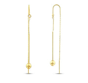 Златни обеци висулка 