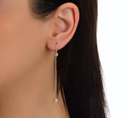 Златни обеци висулка 