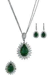 Диамантени обеци Emerald Splendor