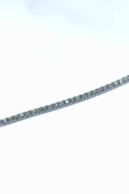 Диамантена тенис гривна, 18 К злато