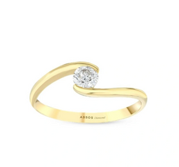 Годежен пръстен с диамант