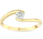 Годежен пръстен с диамант