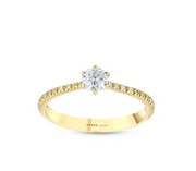 Годежен пръстен с диаманти модел Princess