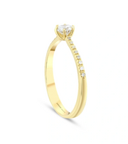 Годежен пръстен с диаманти модел Princess