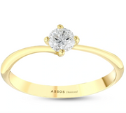 Годежен пръстен с диамант Classic