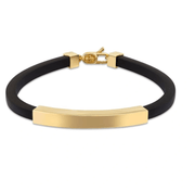 Мъжка гривна със златна плочка