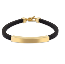 Мъжка гривна със златна плочка