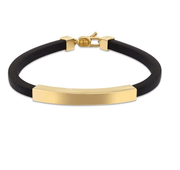 Мъжка гривна със златна плочка