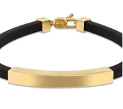 Мъжка гривна със златна плочка